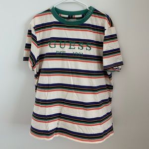 guess men’s striped t shirt